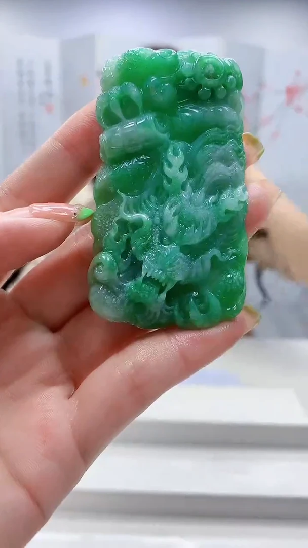 未镶嵌定制翡翠4829ry-毛货挂件100