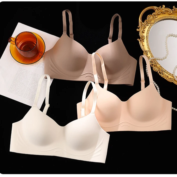 晨心语超薄无痕背心记忆态软圈凉感润肤果冻背心式内衣