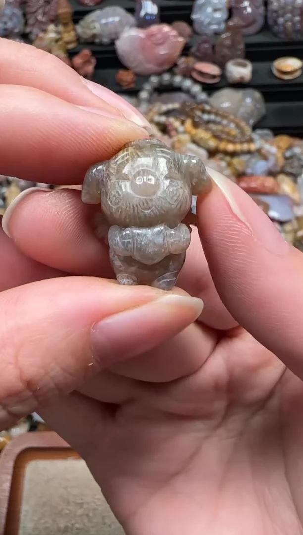 颈饰未镶嵌硅化珊瑚（珊瑚玉）104