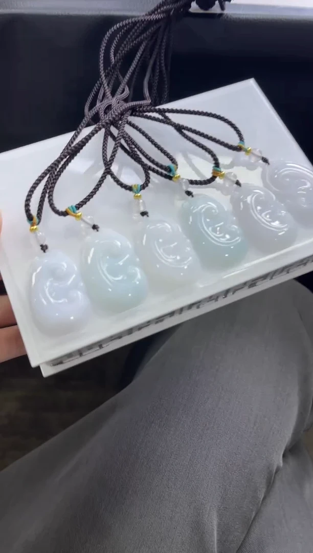 颈饰未镶嵌翡翠B129/多样性发一件/配绳子
