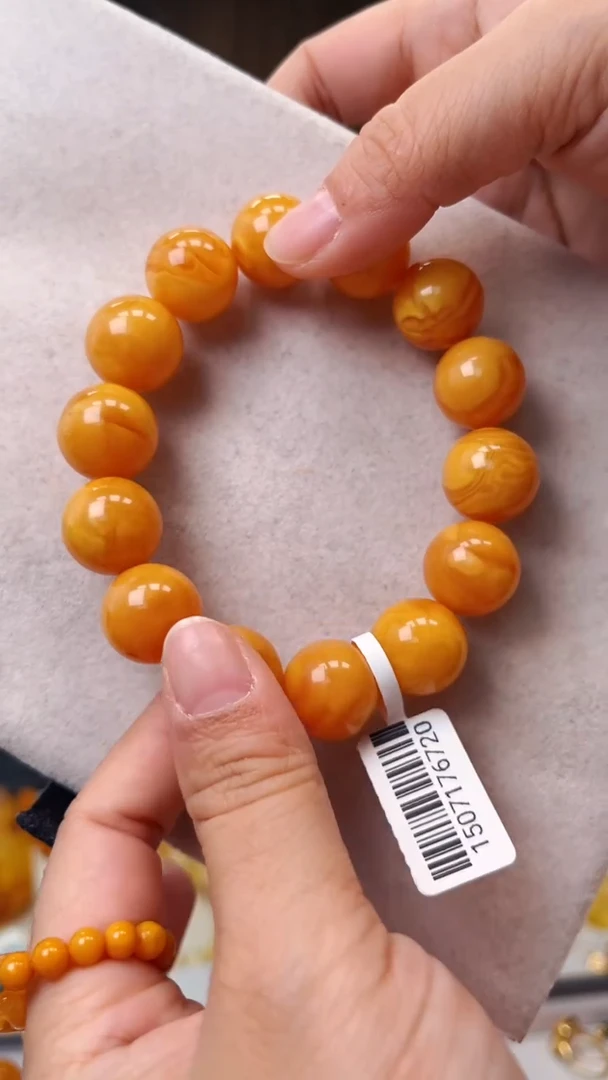 未镶嵌琥珀手链15mm手串