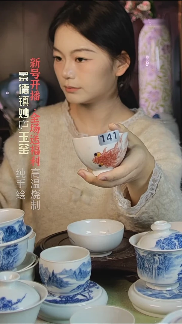 盘陶妙庐玉窑鸡心杯141