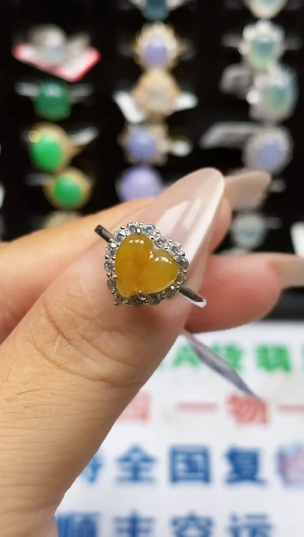 银S925镶嵌戒指翡翠1520