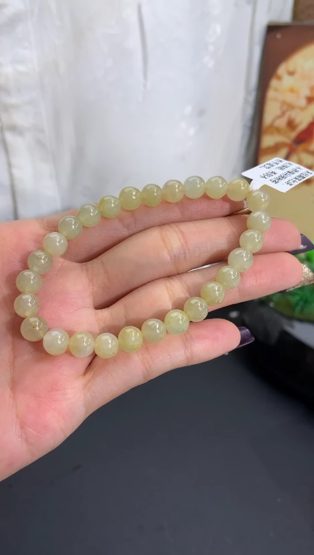 未镶嵌手串翡翠卡6.8mm