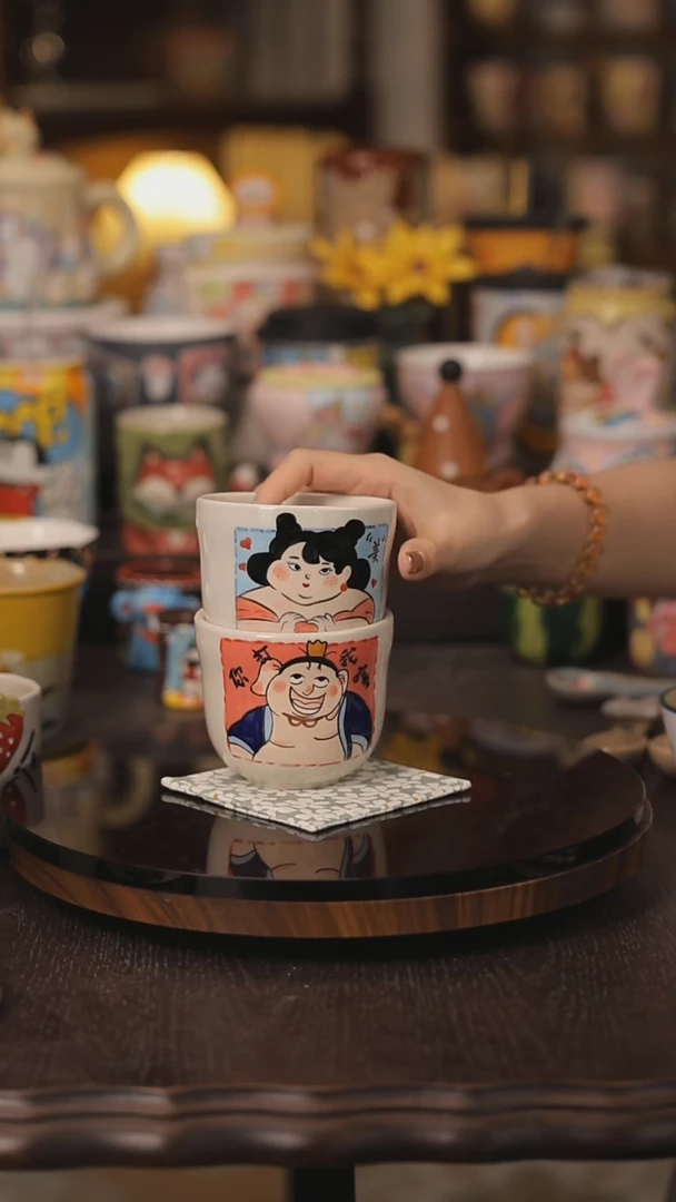 景德镇釉下彩绘设计师款式陶瓷