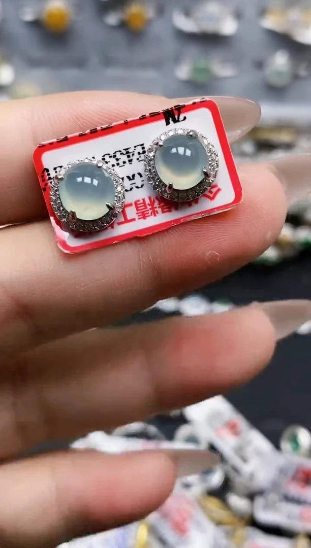银S925镶嵌戒指翡翠3114