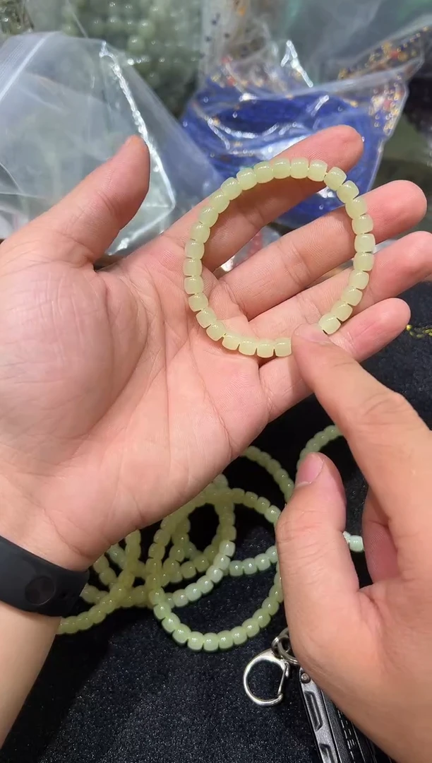 和田玉未镶嵌手串鑫源直切手串多样性发其一