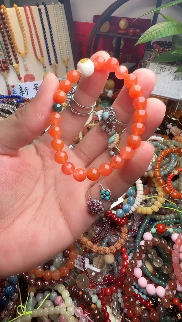 未镶嵌手链南红玛瑙❤***芬（一物一件）009929