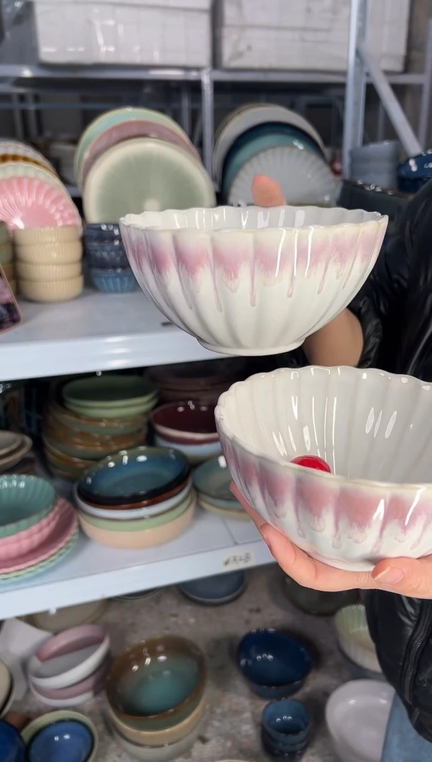 陶瓷外贸尾货瑕疵满20包邮X2米饭碗