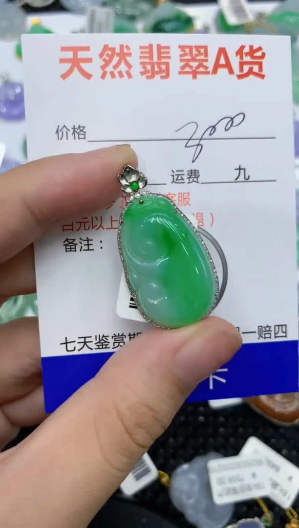 【闪购商品】翡翠颈饰18K金镶嵌111111111