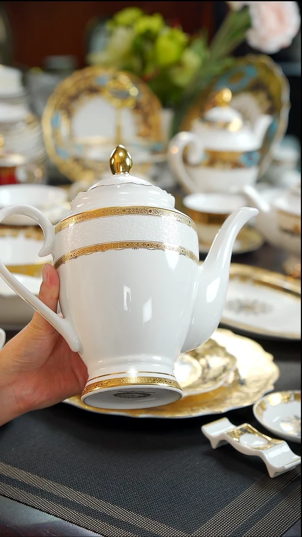 瓷片茶壶1个 正品