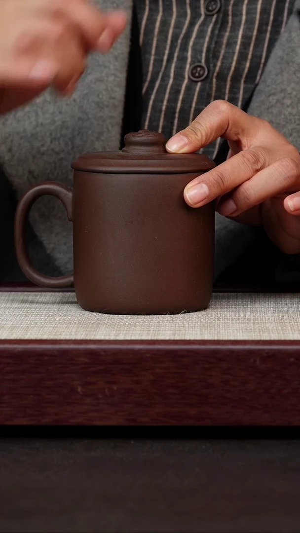 茶杯紫砂金帆紫单龙