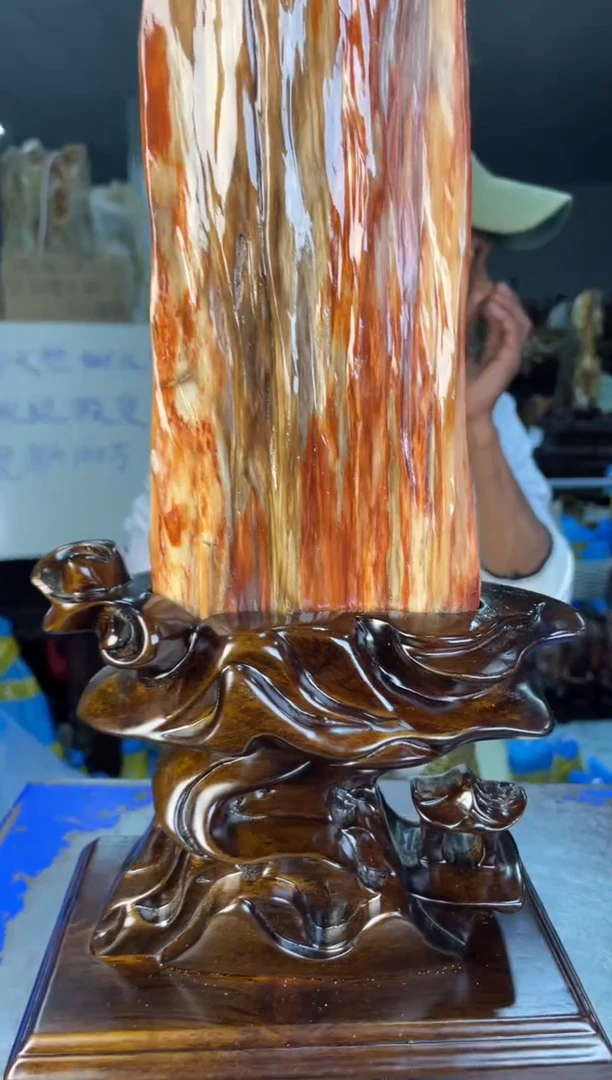 未镶嵌摆件硅化玉65