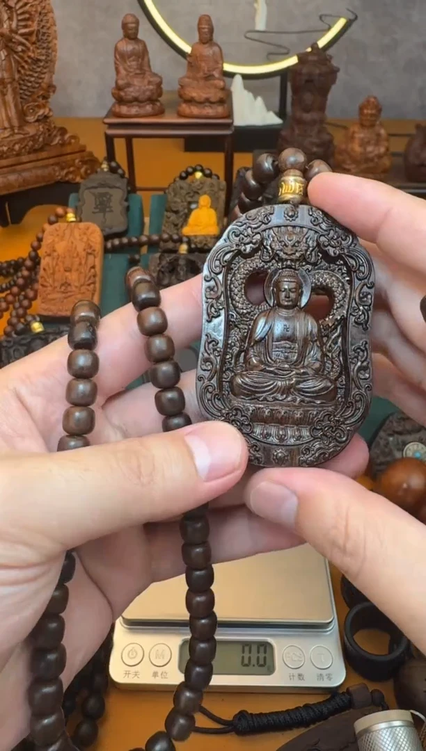 贡木吊坠《巴布亚贡木》新品巴布亚贡木阿弥陀佛