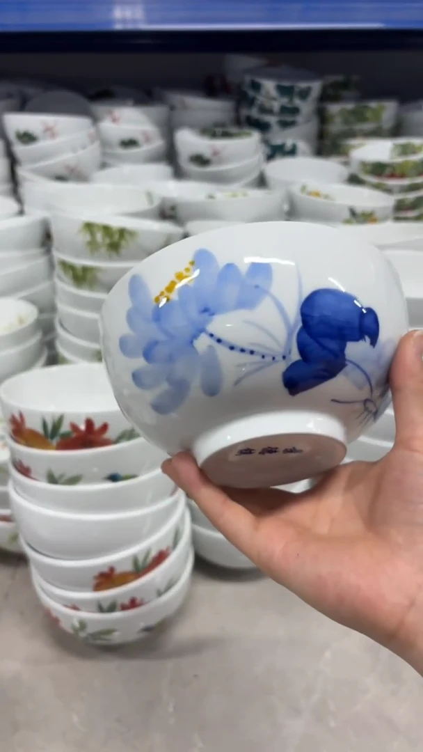 瓷片景德镇手绘釉中彩（食品级）小罗汉碗