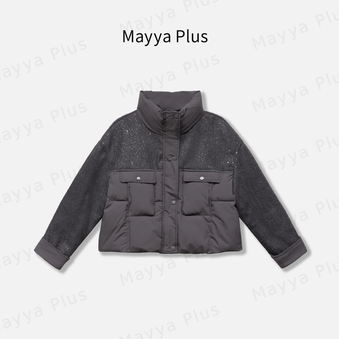 【冬眠记】气质显瘦流光风女士棉衣外套32546666