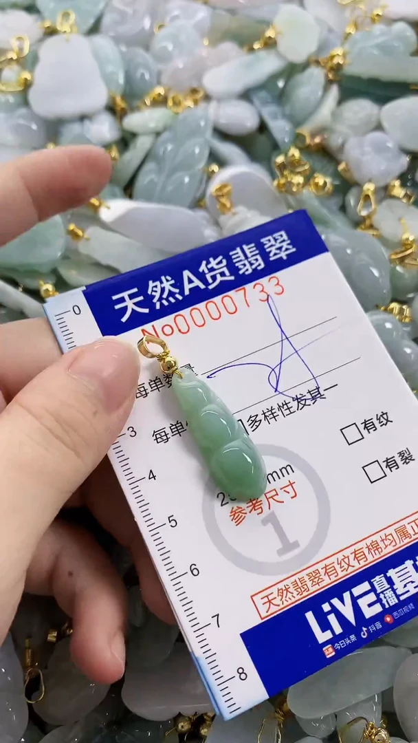 颈饰未镶嵌翡翠天然A货翡翠
