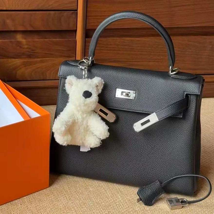 99新 Hermes/爱马仕 【小池专属】Kelly28黑银togo皮A刻