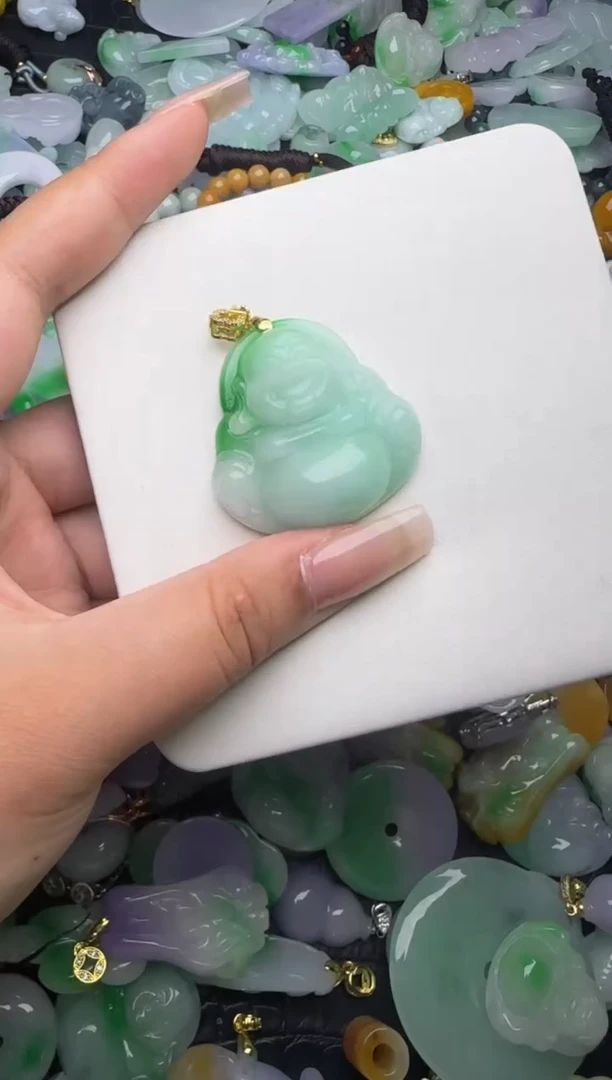 翡翠未镶嵌颈饰天然缅甸翡翠吊坠