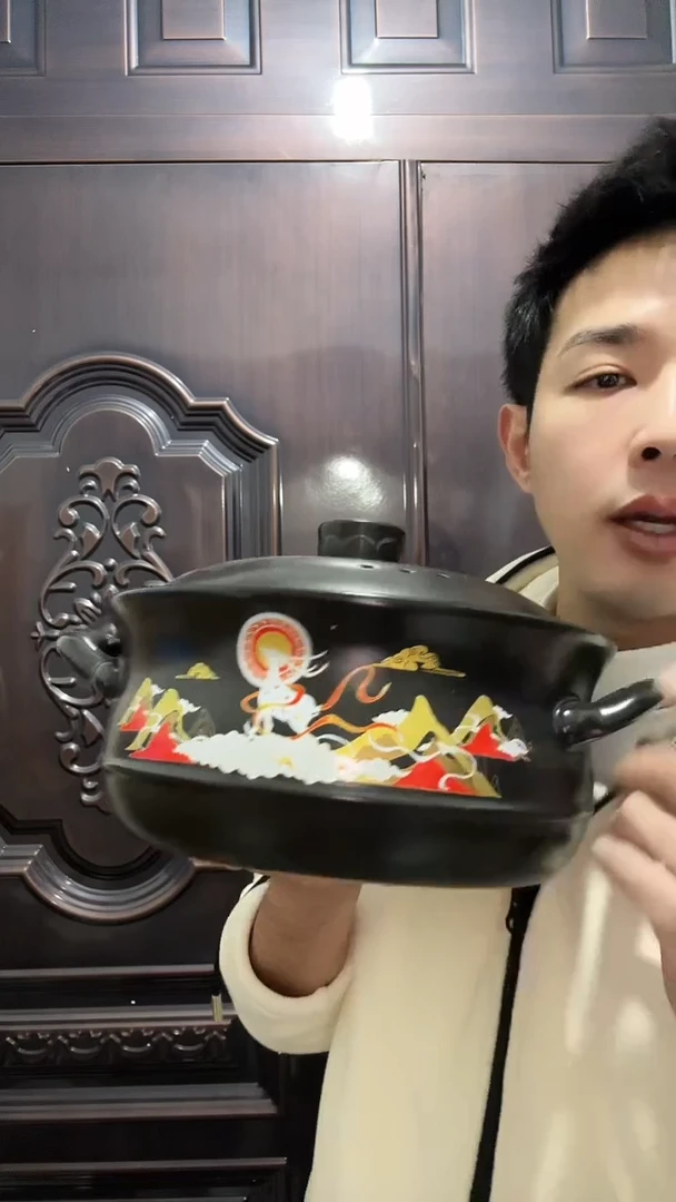 【闪购商品】瓷片九鹿陶瓷大号砂锅