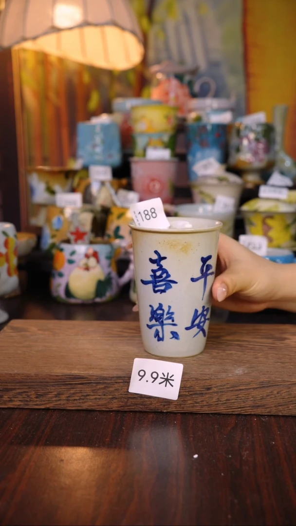 摆件泥垚手作 景德镇手工手绘器物