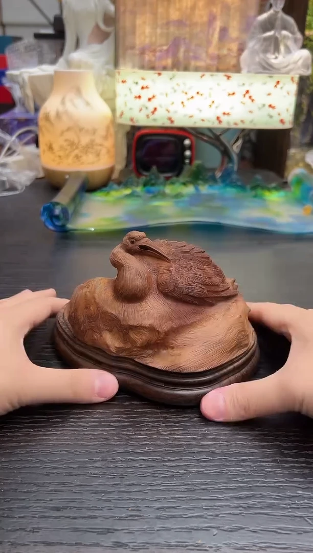 荔枝木雕刻香炉2号孤品