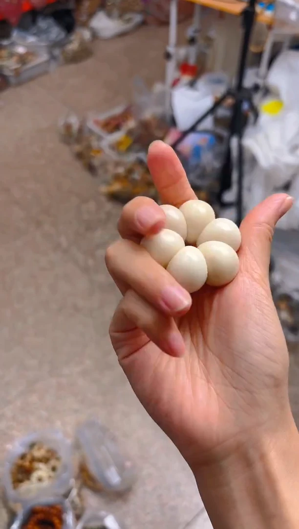 吊坠菩提根/象牙果白色山竹蒜瓣手捻