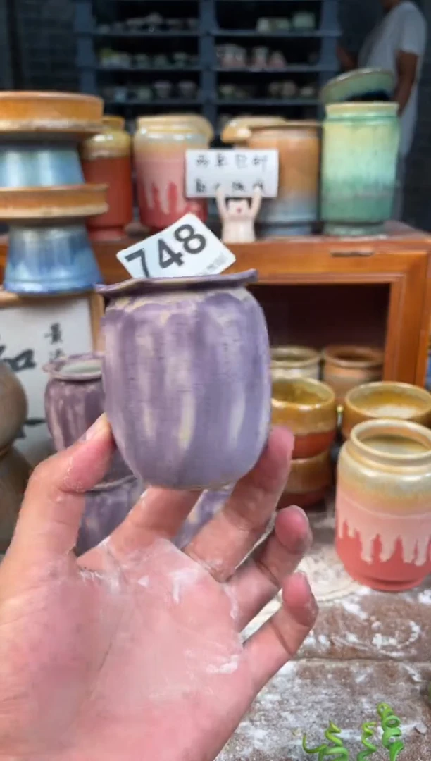 瓷片748知木小芳花盆编号