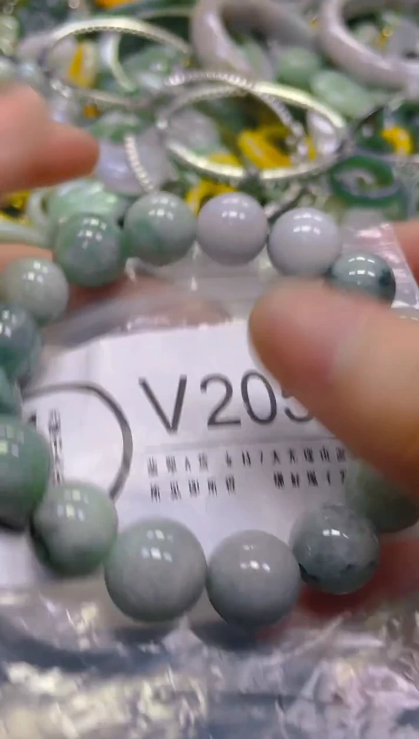 翡翠未镶嵌颈饰12MM/V/翡翠A货一图一物
