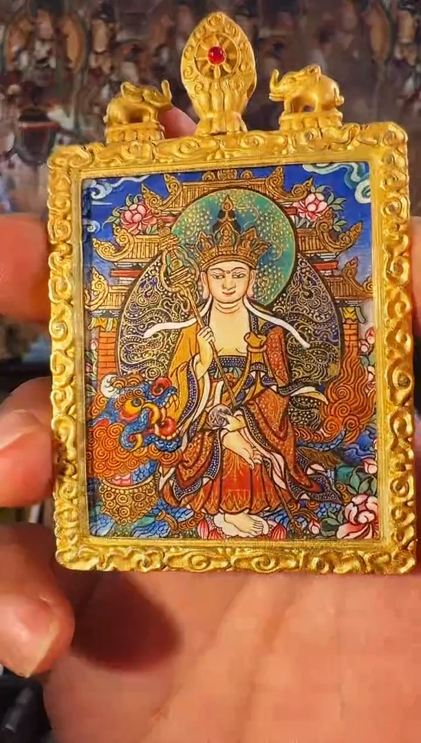 吊坠热贡顶工地藏唐卡捡漏价！！