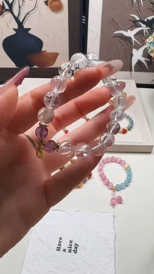 未镶嵌手链水晶057