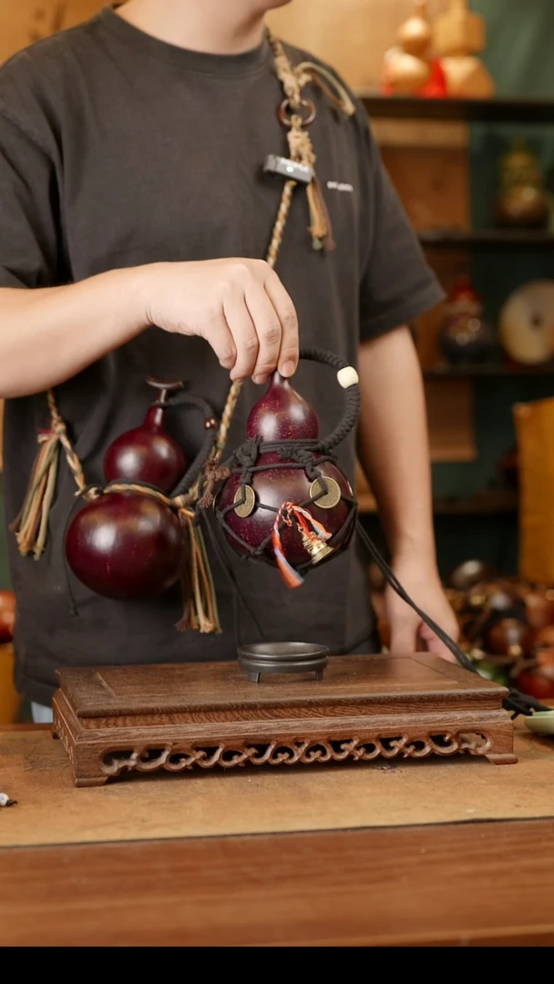 57号精品天然大漆酒葫芦一物一拍~