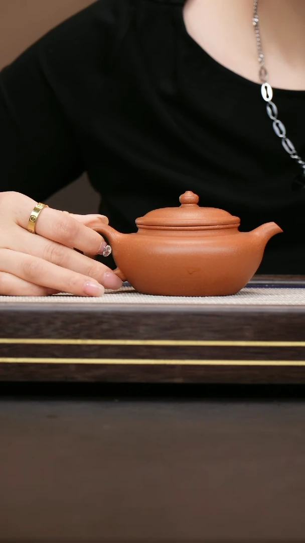 茶壶紫砂降坡泥  锦鼓壶