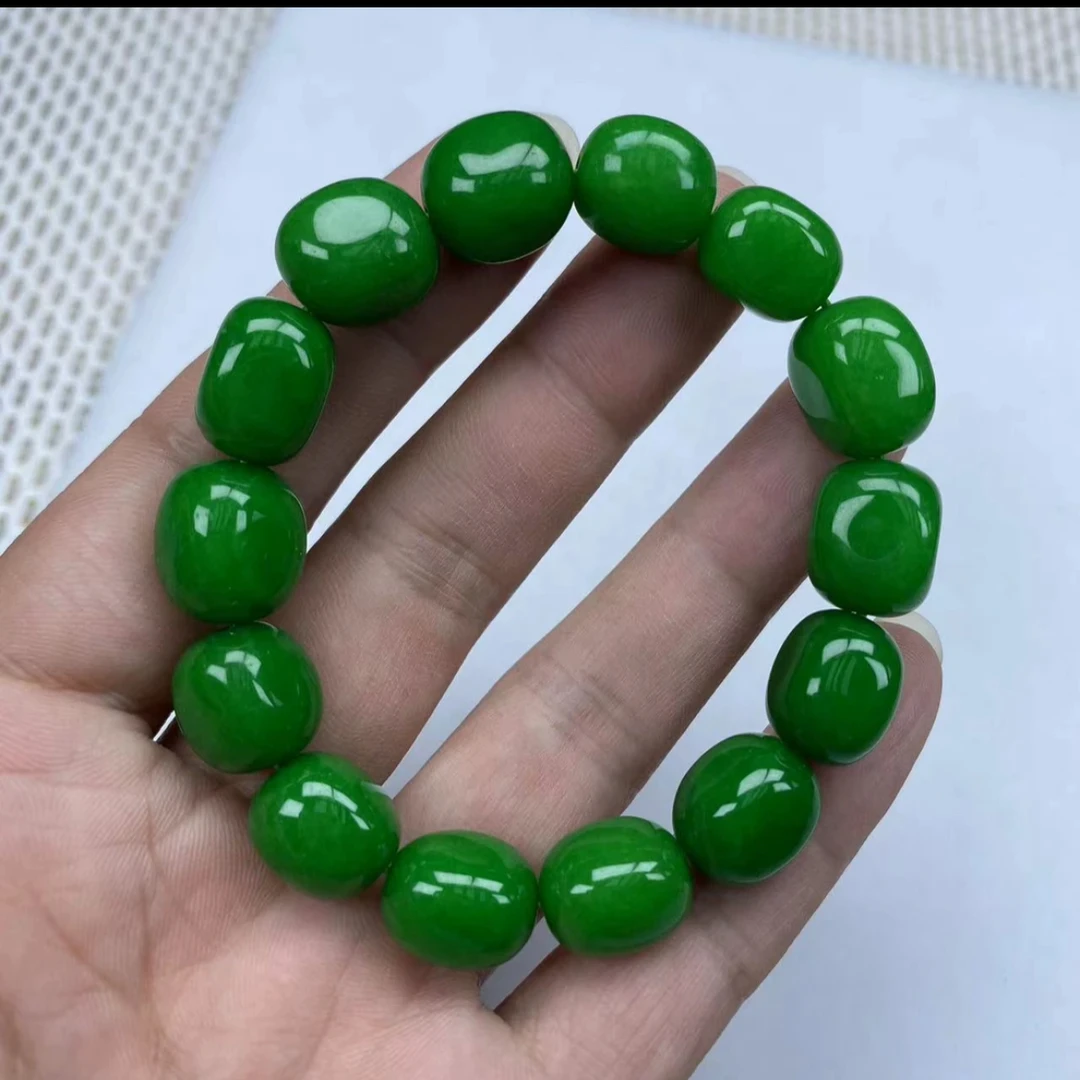 F420冰绿12mm随形手串经典精品时尚气质百搭情侣款多样性发其一