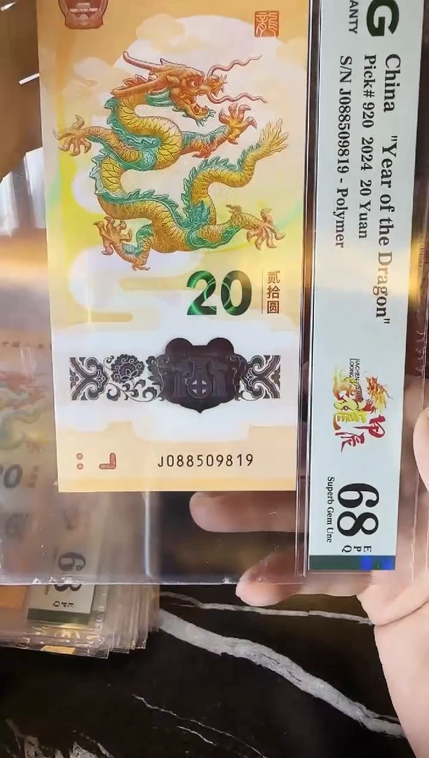 塑料2024 龙钞 单张 088509819