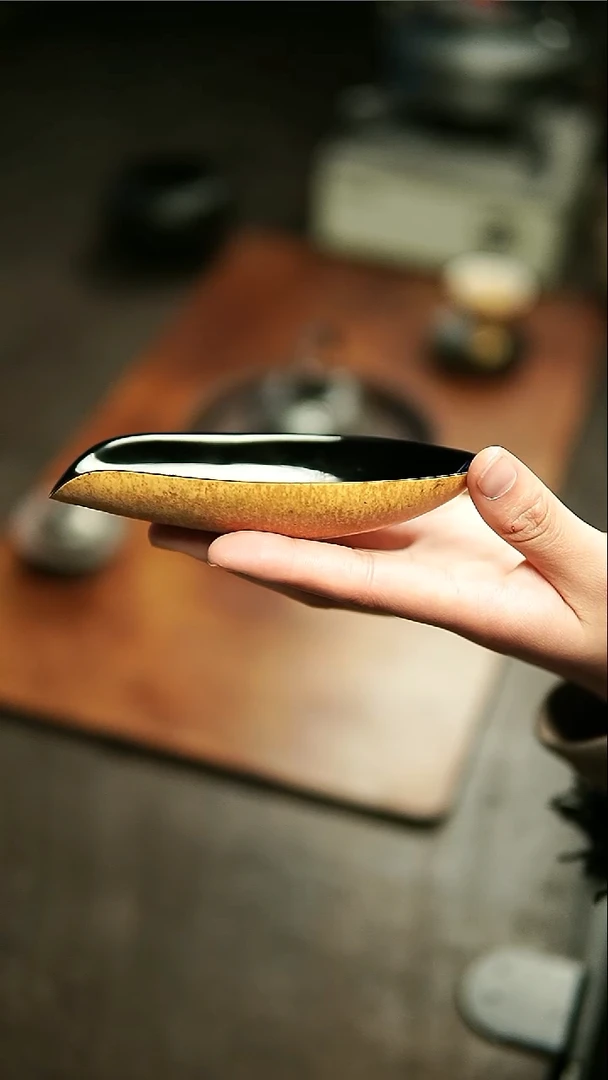 【闪购商品】林涧葫芦皮大漆茶则