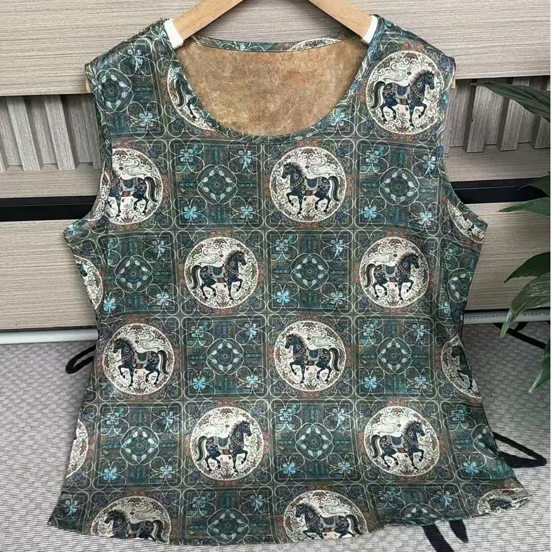 N268【锦悦】新中式时尚无袖背心国风马甲中国风通勤百搭打底女上衣