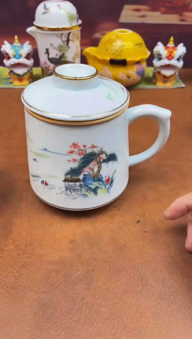 陶瓷茶具摆件旅行套组