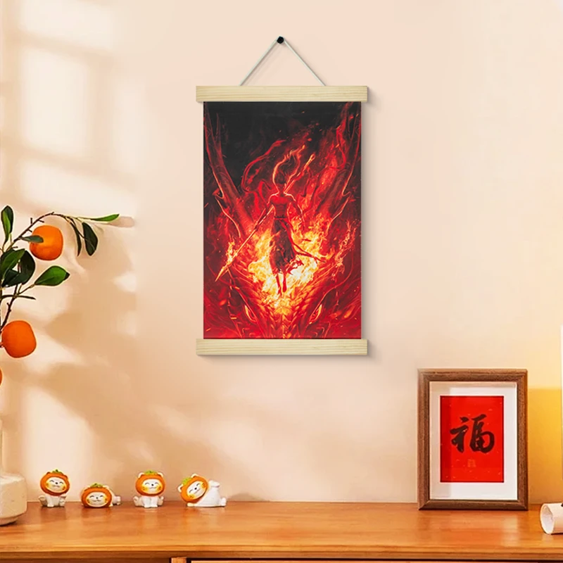 2025国潮哪吒之魔童闹海2客厅卧室卷帘遮挡客厅卧室挂画哪吒2240