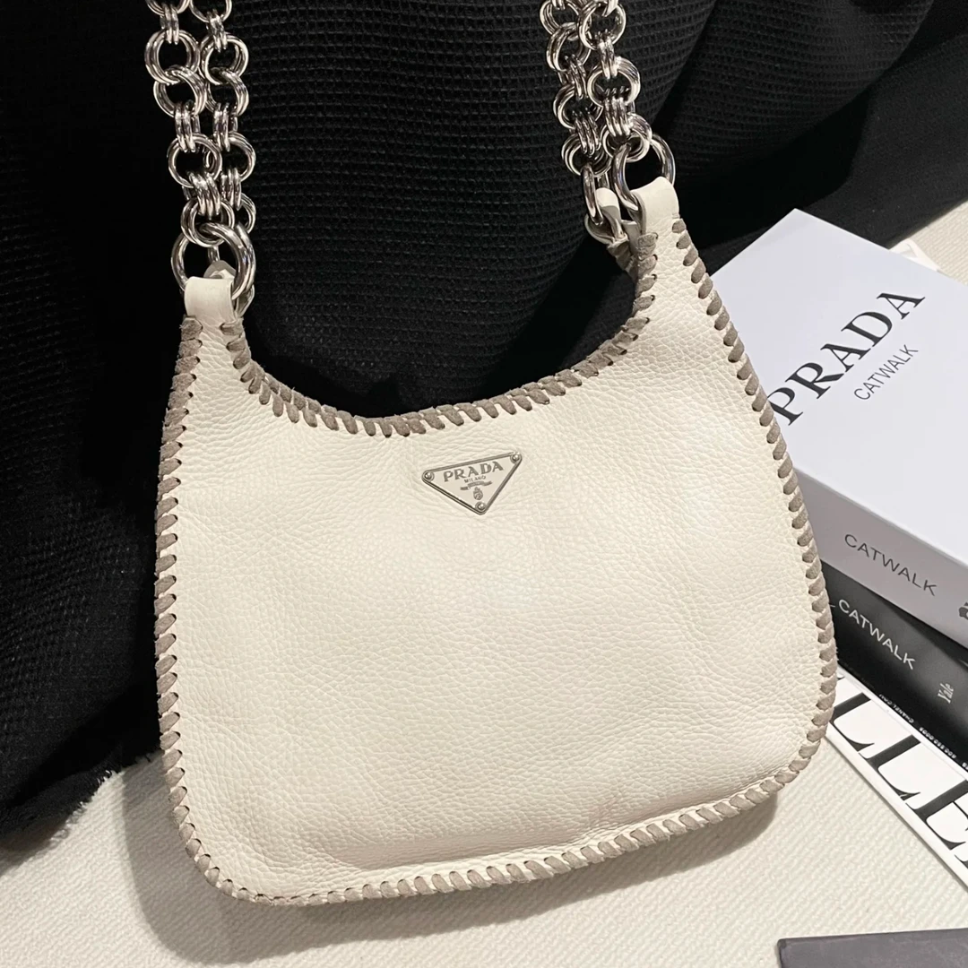 Prada/普拉达 单肩包 白色hobo jm7110/2505