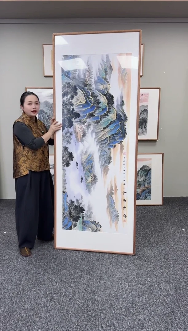 国画紫气东来210*80