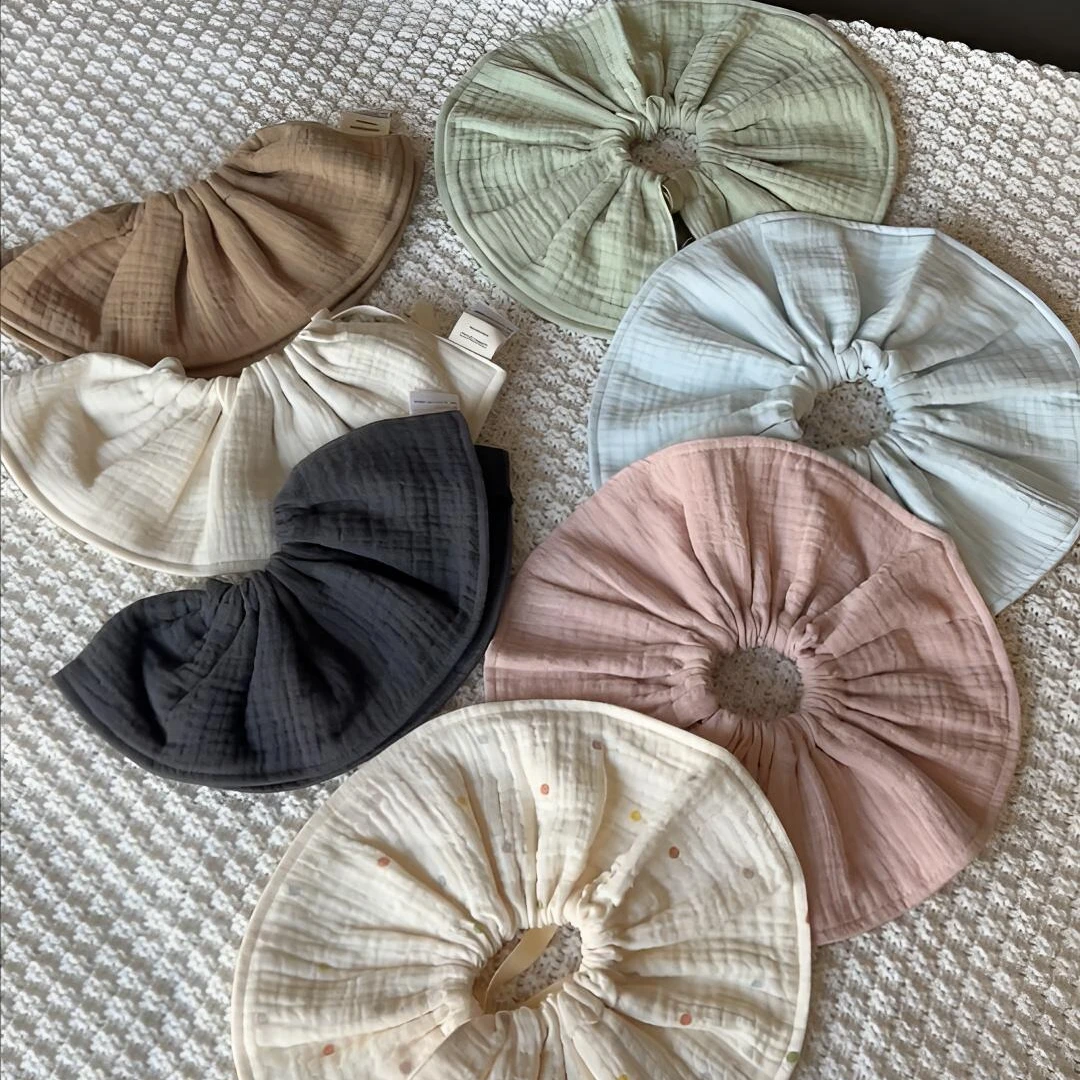 ins风A类口水巾新生儿宝宝围嘴毛巾360度春夏透气舒适0-3岁韩系