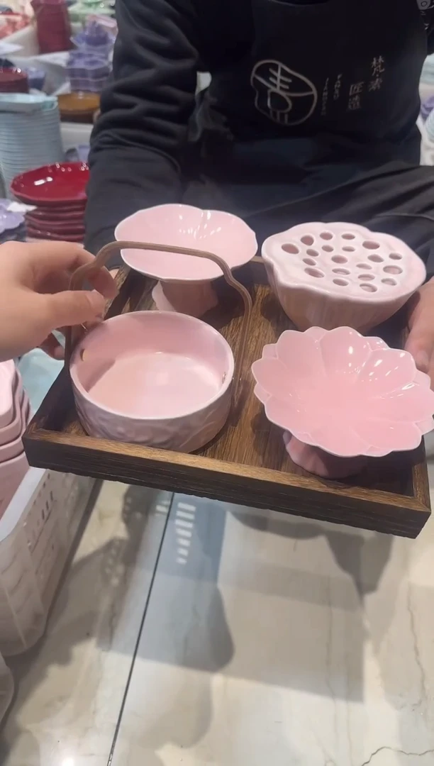 瓷片瓷微瑕商品 介意勿拍 带托盘