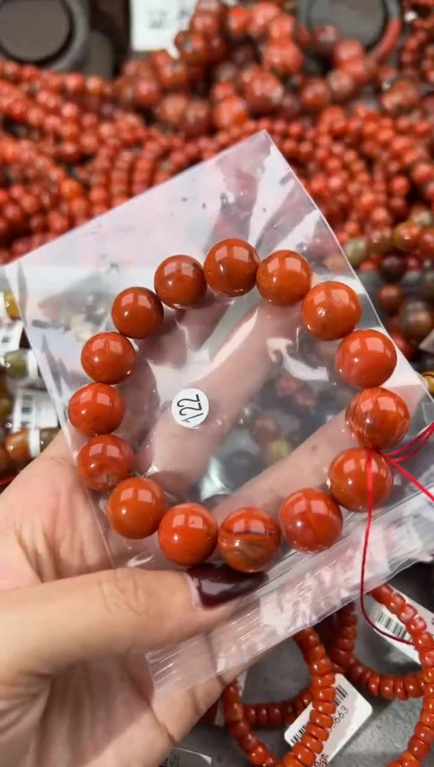 未镶嵌手串南红玛瑙14+