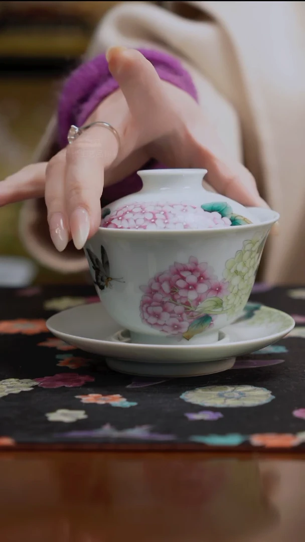 杯景德镇陶瓷杯碗柴烧多人