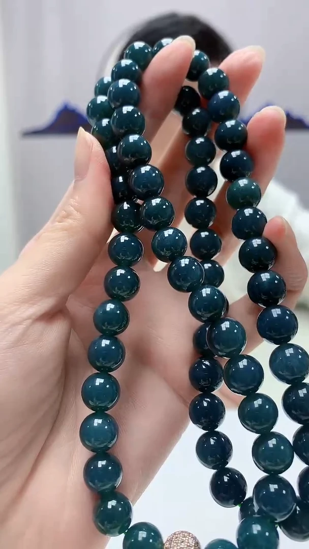 定制翡翠未镶嵌4917zm-毛货珠链67