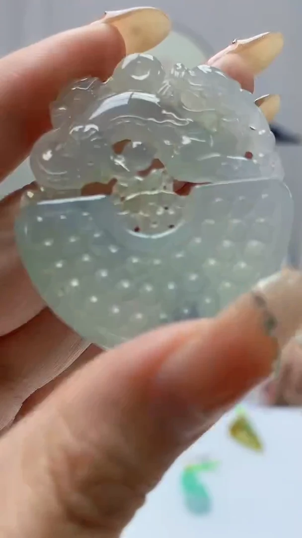 定制翡翠未镶嵌小**.5124DD-毛货挂件