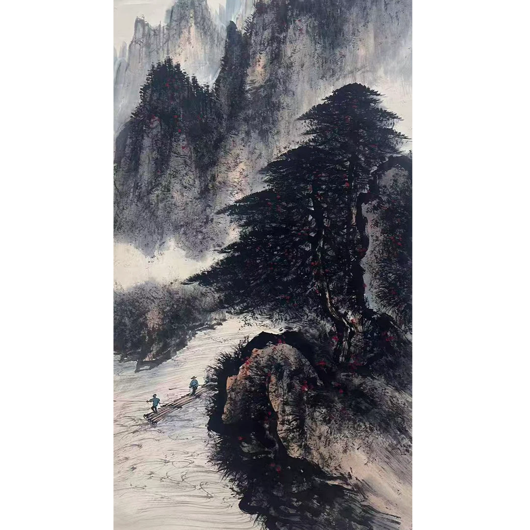 DY14623 山水 纸本 136*67