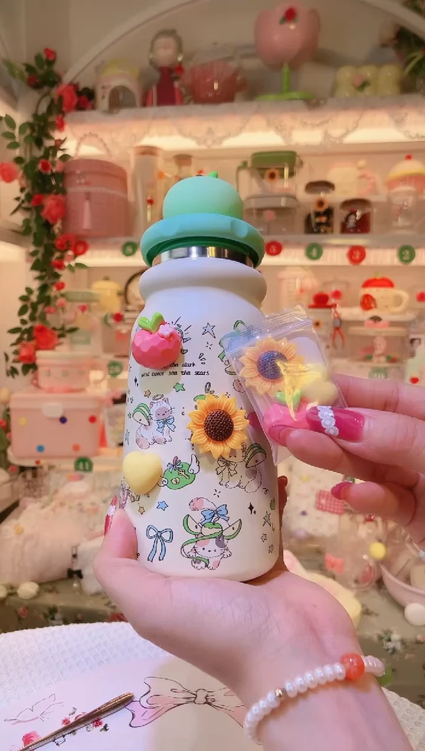 青苹果保温杯——手工制作品质好！