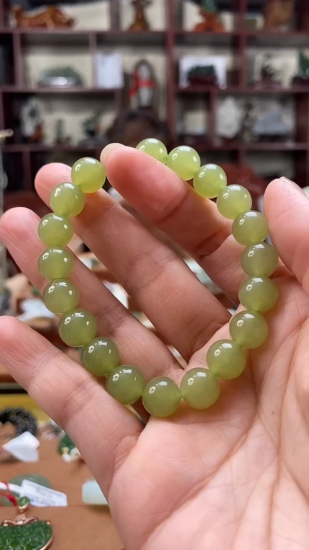 未镶嵌手串和田玉晴水手串10mm